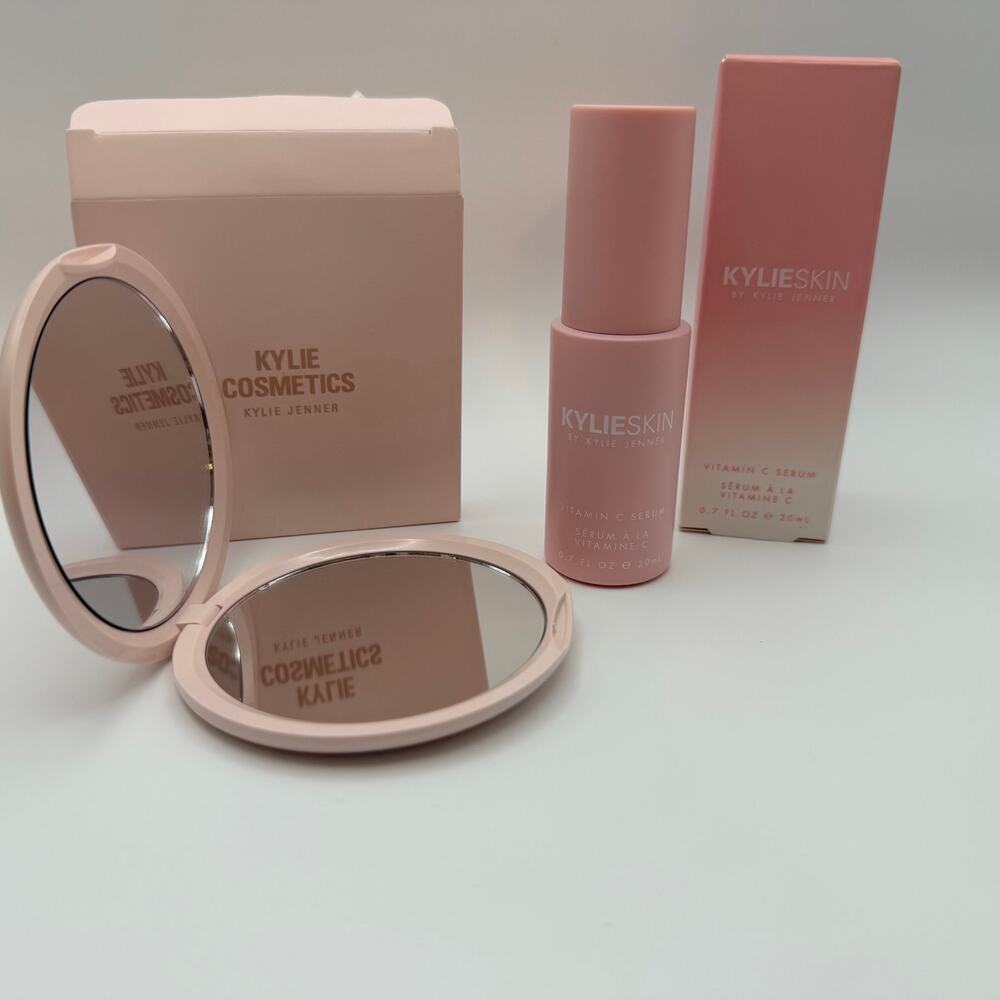 Kylie Cosmetics Mirror & Kylie Skin Vitamin C Serum Bundle NIB - Picture 2 of 5